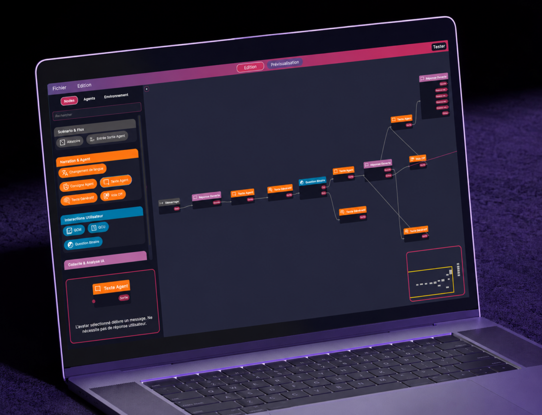 Dialogue designer Widid