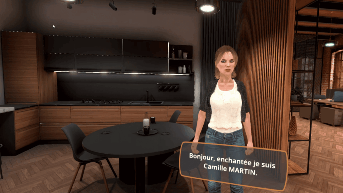 Entretien d'embauche en VR