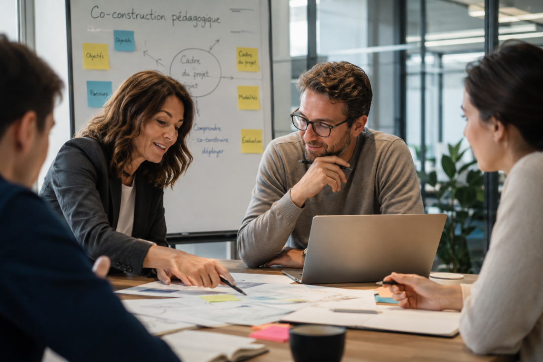 Expert et responsable formation en cadrage d'une simulation pédagogique